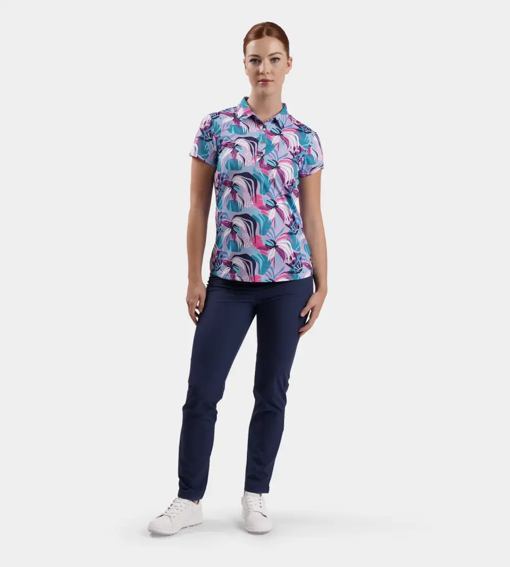 LADIES TROPIC POLO - MINT - Image 5