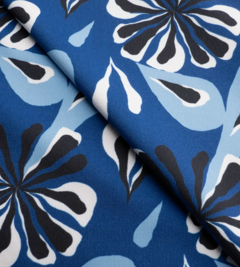 LADIES LUXE DRESS - FLORAL BLUE - Image 5