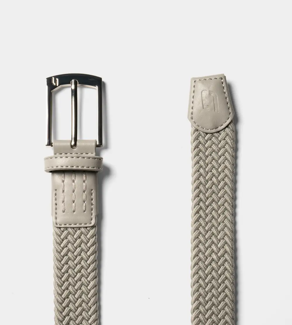 LADIES WEBBED BELT - GREY - Image 2