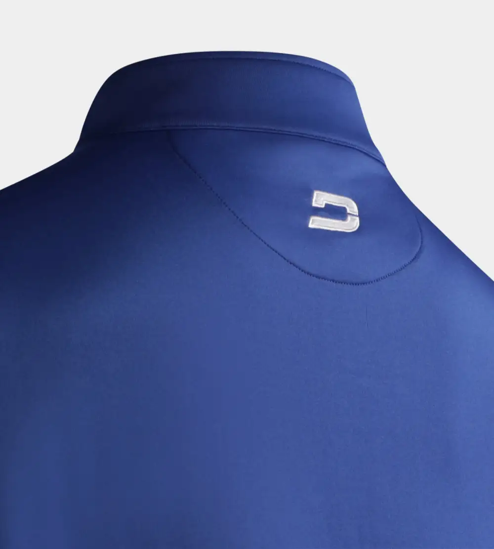 MEN'S ULTRA BLEND GOLF MIDLAYER 1/4 ZIP - BLUE - Image 8