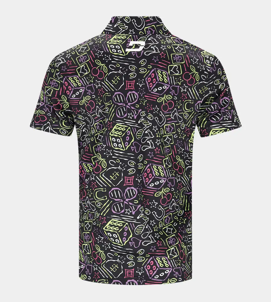 LUCKY 7 POLO - BLACK - Image 6