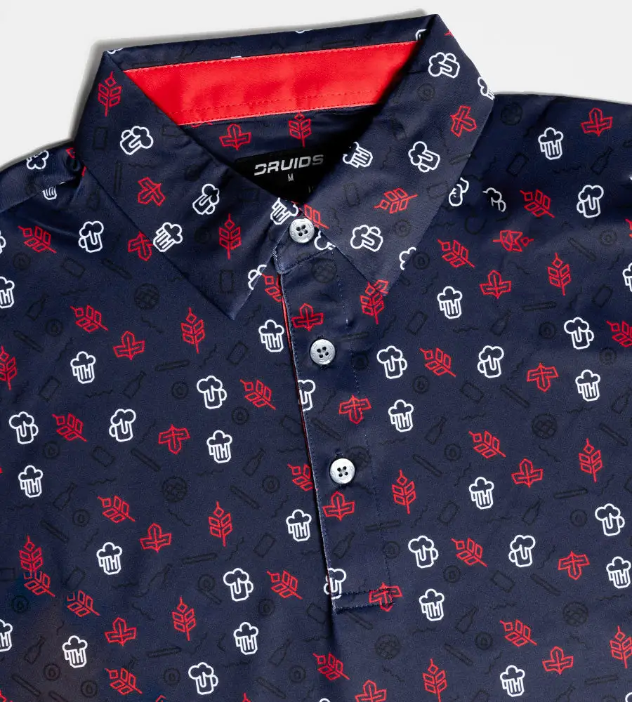 HOPS N BARLEY POLO - NAVY - Image 6