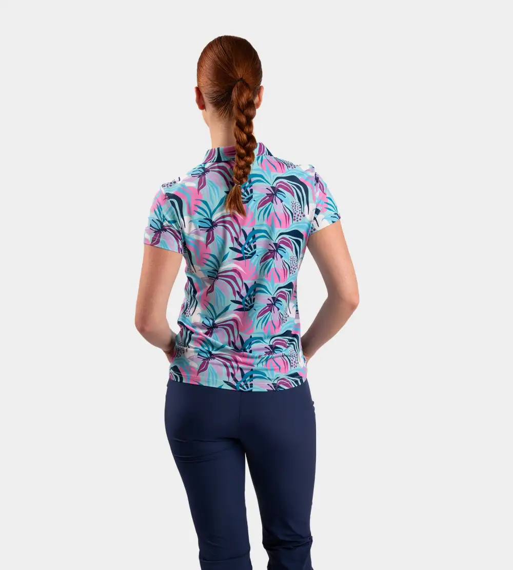 LADIES TROPIC POLO - MINT - Image 3