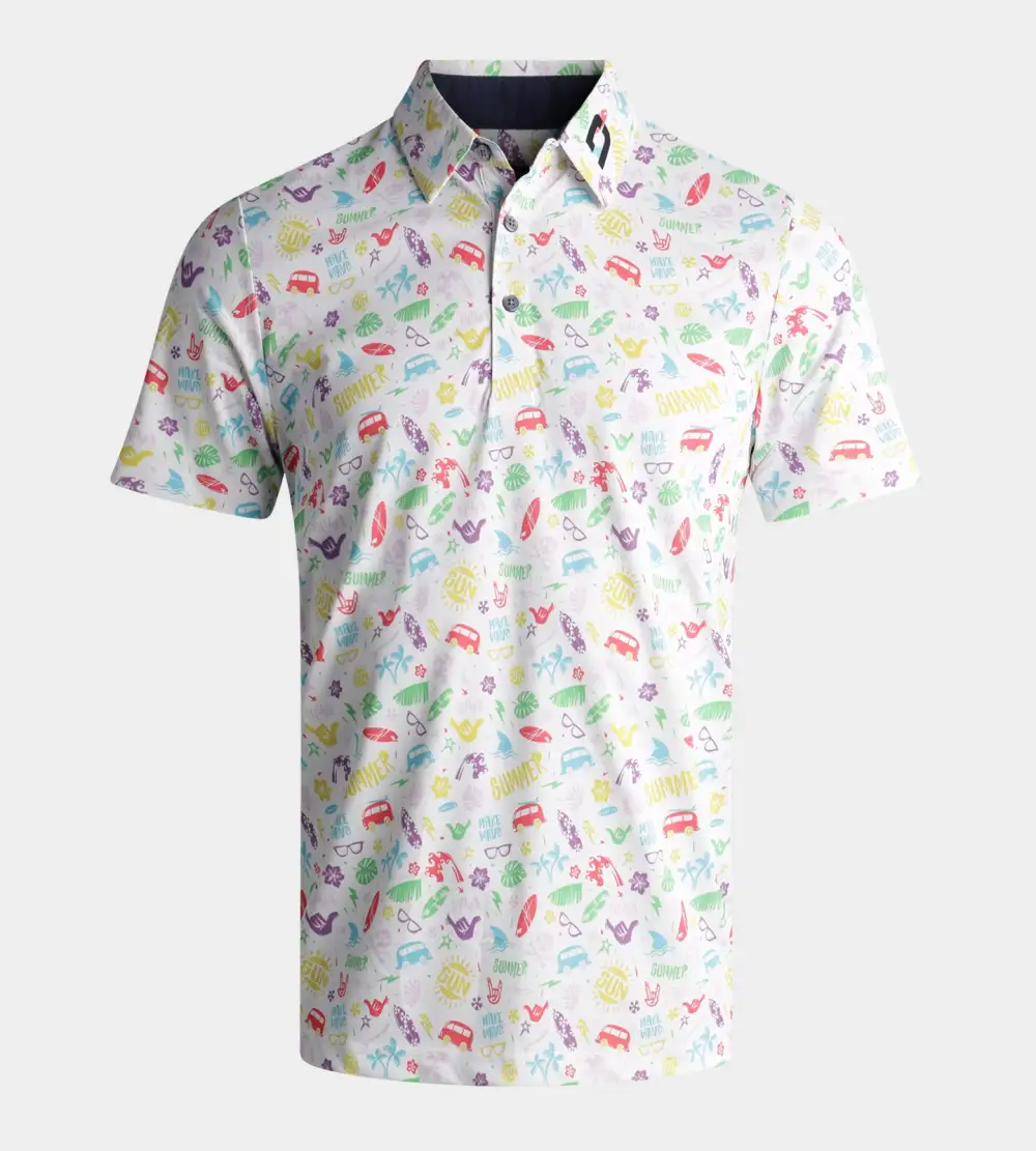 SUMMER BEACH POLO - WHITE