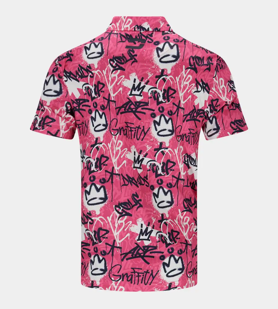 GRAFFITI POLO - PINK - Image 2