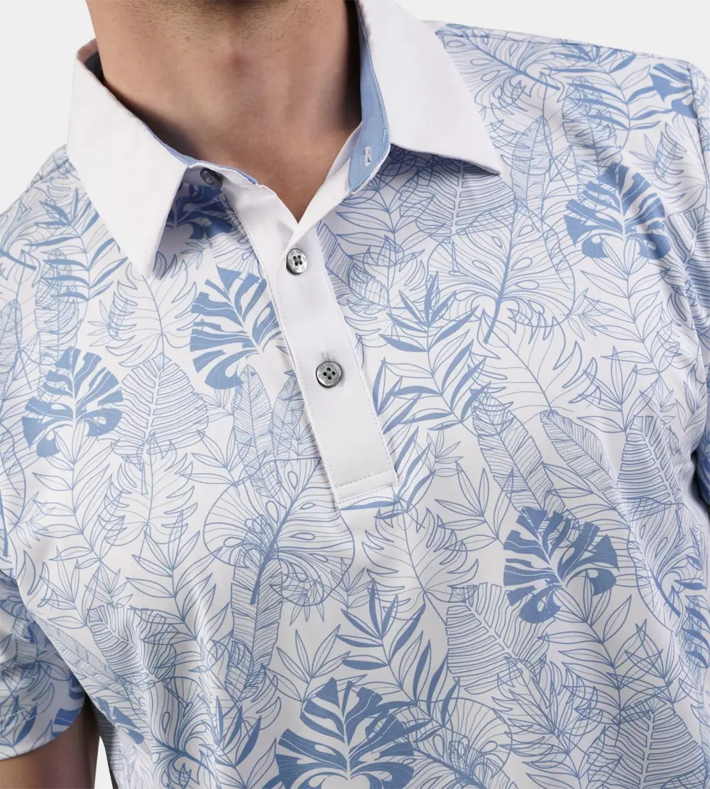 TROPICAL POLO - BLUE - Image 7