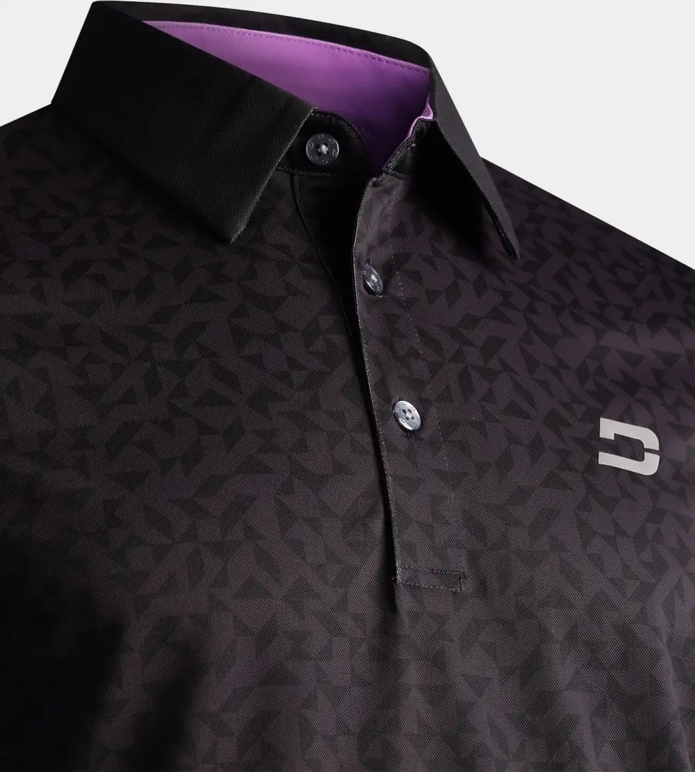MODERN ABSTRACT POLO - BLACK - Image 3