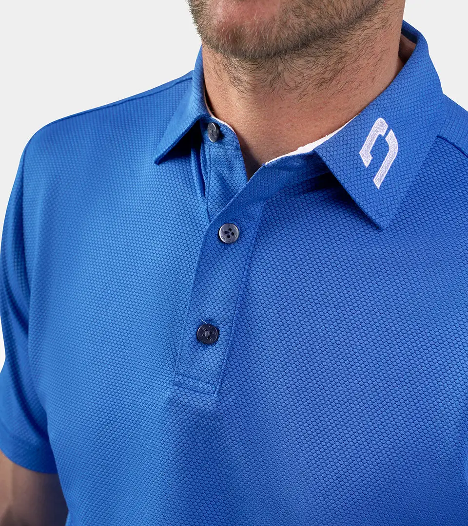 HONEYCOMB POLO - BLUE - Image 5