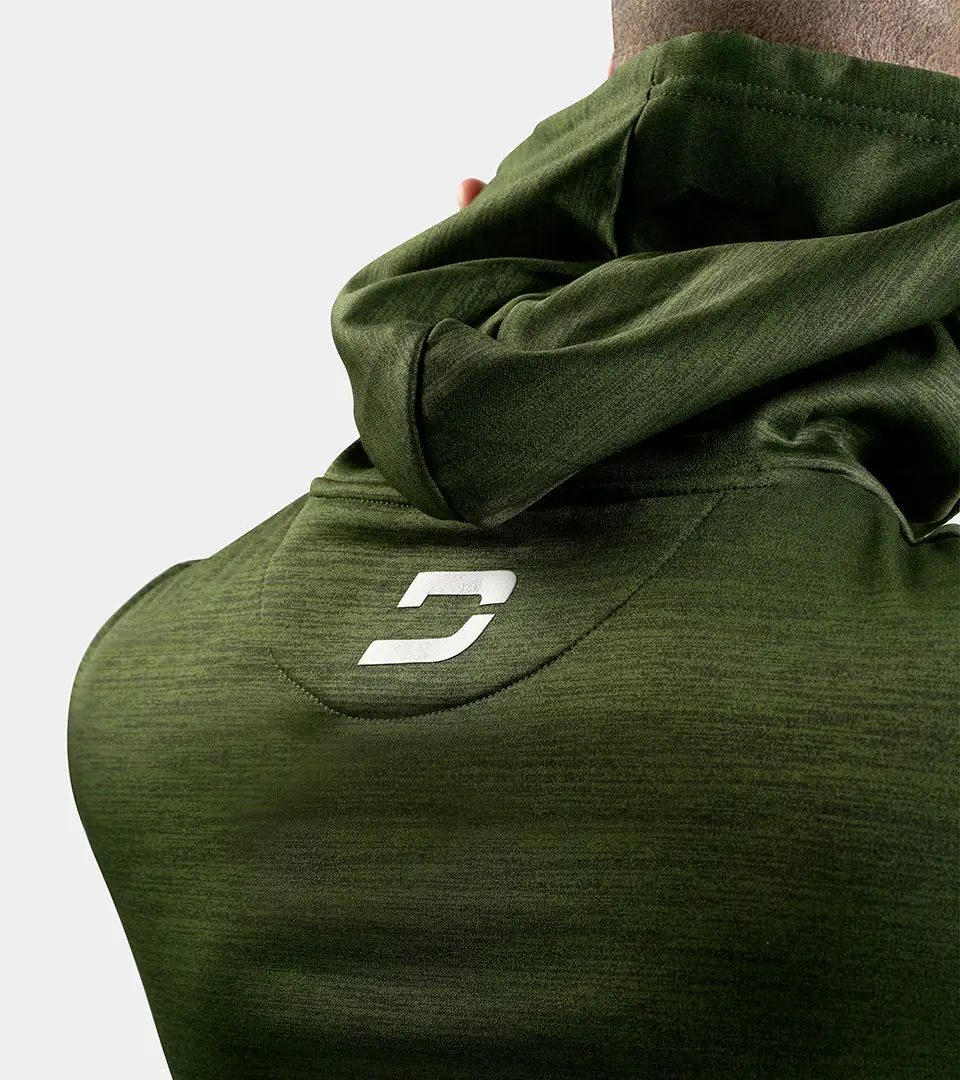 MENS ULTRA FIT HOODIE - KHAKI FLEK - Image 6
