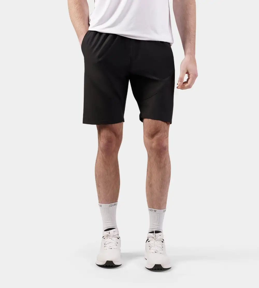 LUXE GOLF SHORTS - BLACK