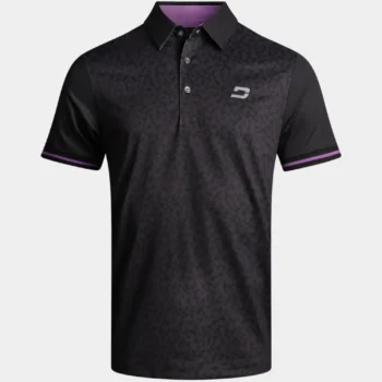 MODERN ABSTRACT POLO - BLACK