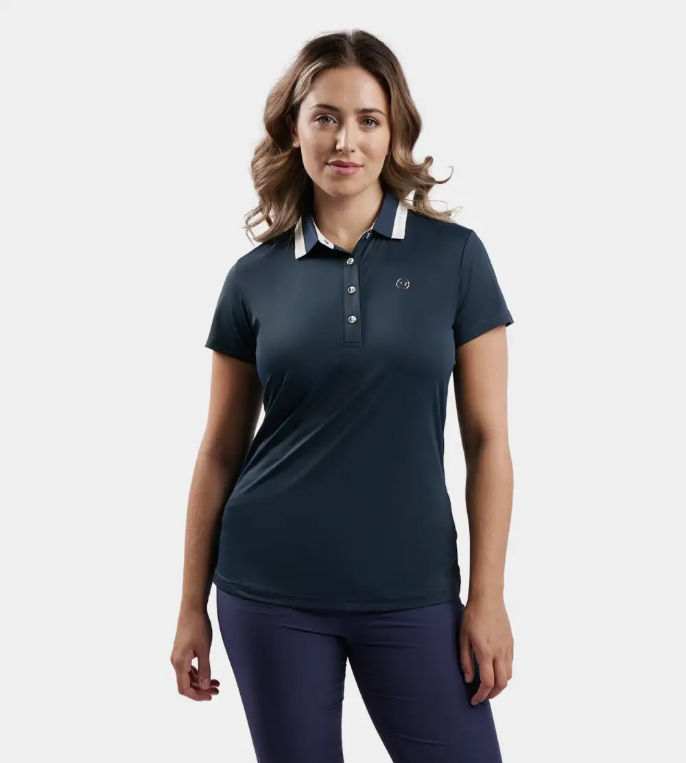 LADIES COUTURE POLO - NAVY