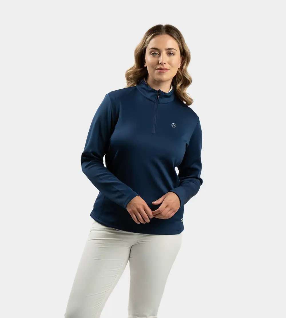 LADIES ULTRA BLEND MIDLAYER - NAVY