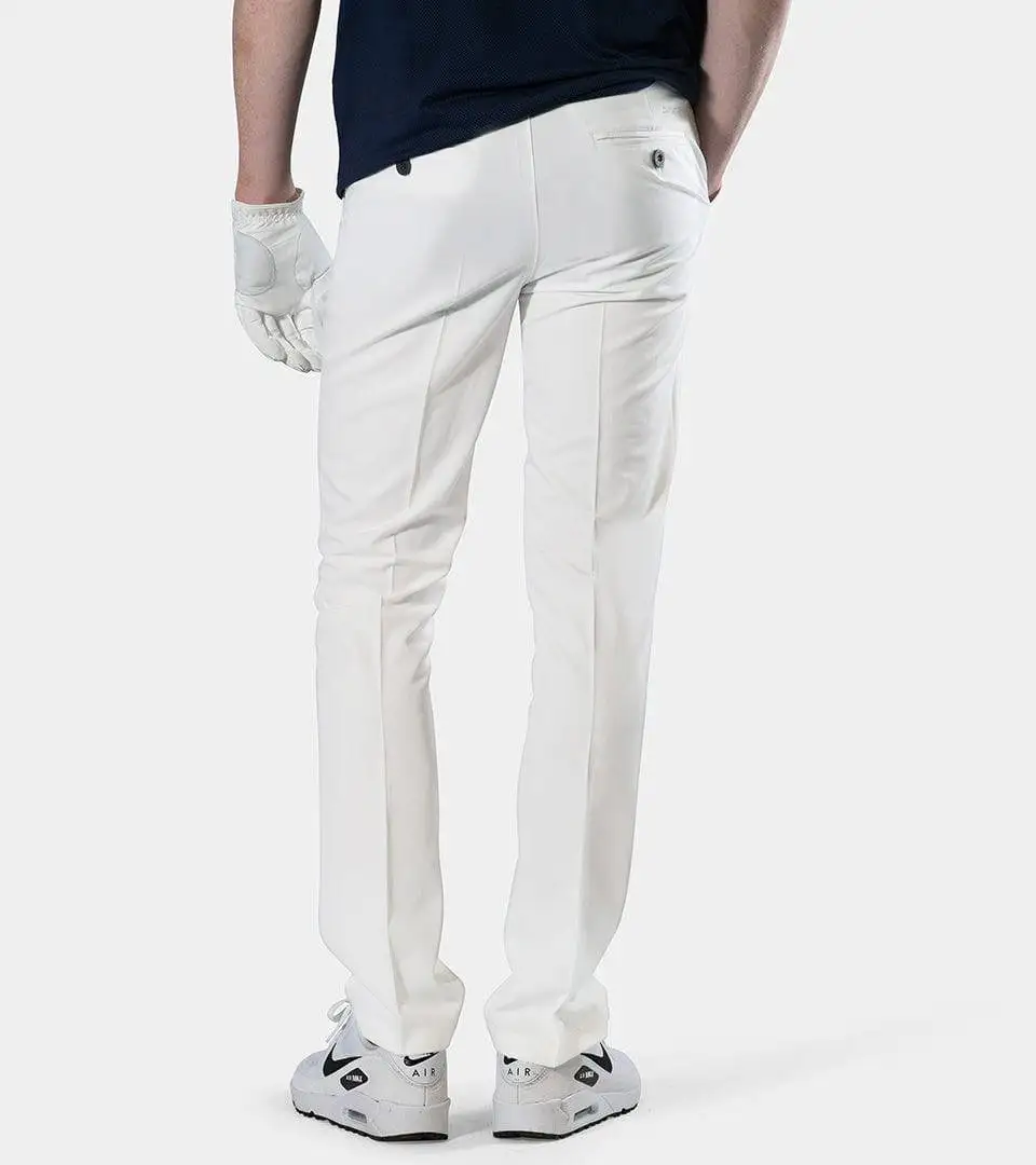 MENS CLIMA GOLF TROUSERS - WHITE - Image 2