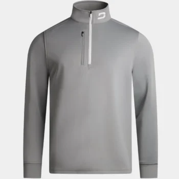 MEN'S ULTRA BLEND GOLF MIDLAYER 1/4 ZIP - LIGHT GREY
