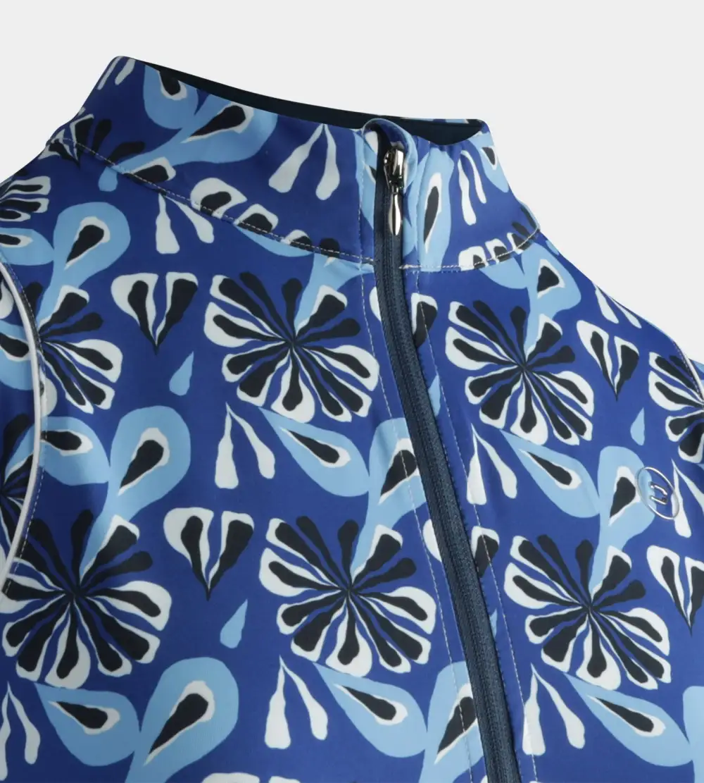 LADIES LUXE DRESS - FLORAL BLUE - Image 4