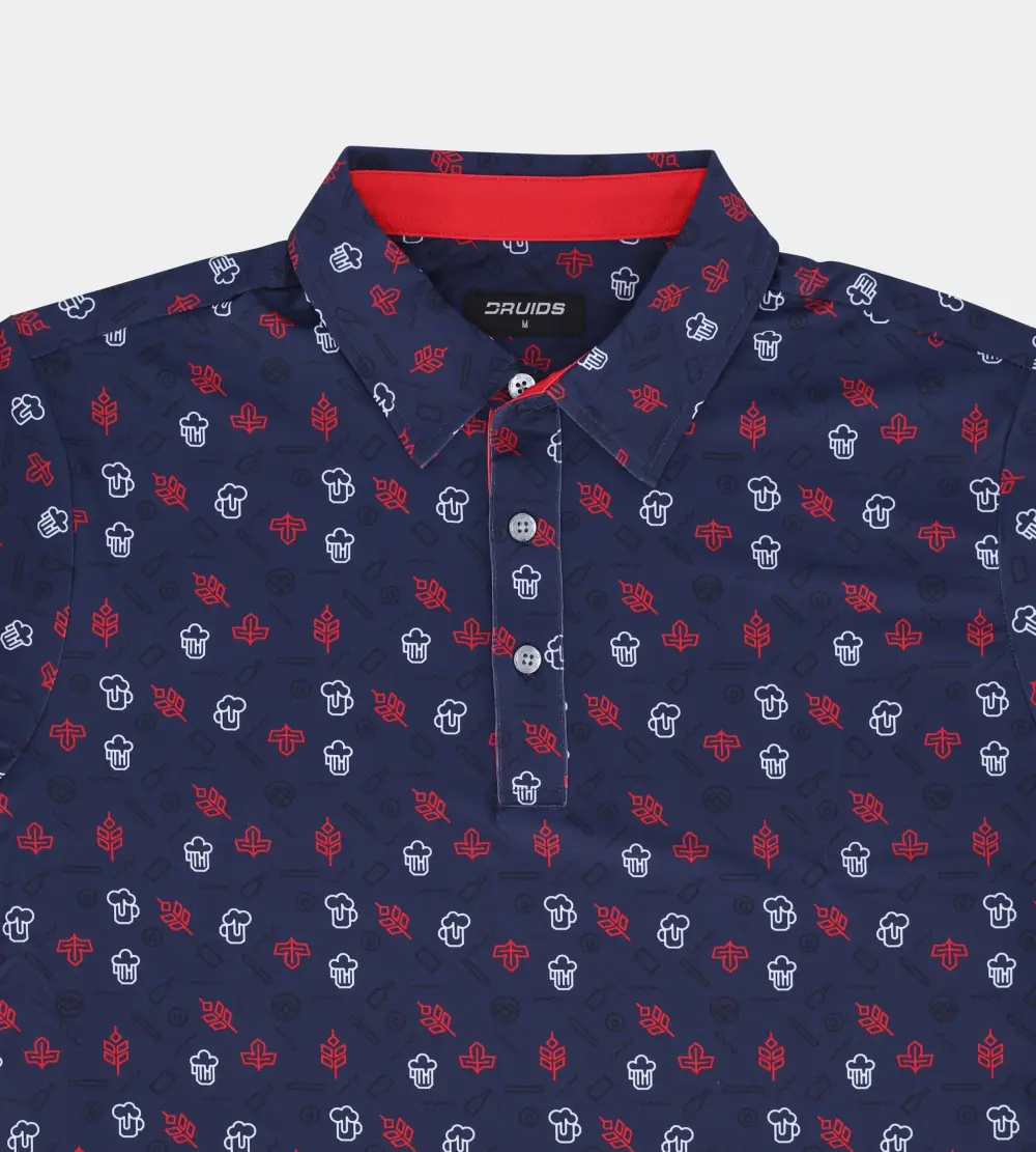 HOPS N BARLEY POLO - NAVY - Image 8