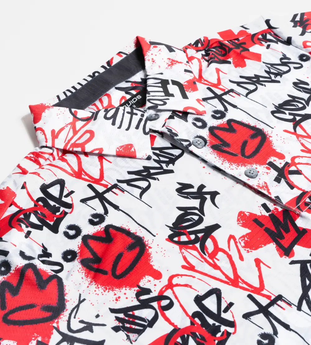 GRAFFITI POLO - WHITE - Image 3