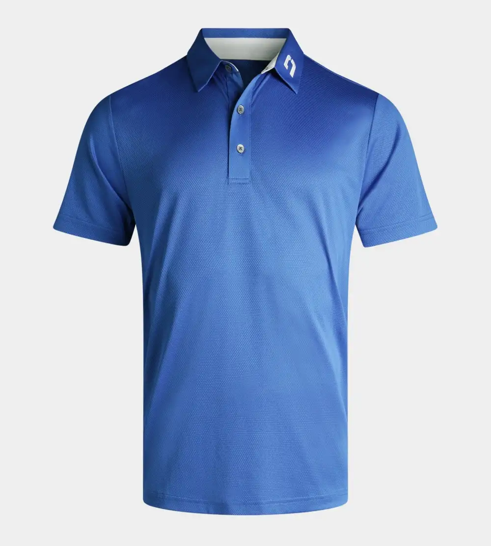 HONEYCOMB POLO - BLUE
