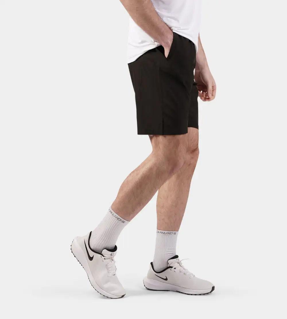 LUXE GOLF SHORTS - BLACK - Image 4