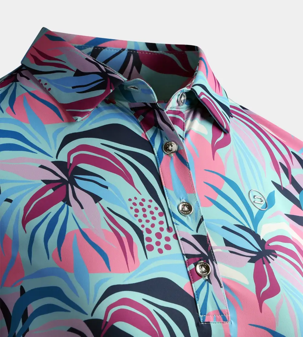 LADIES TROPIC POLO - MINT - Image 4