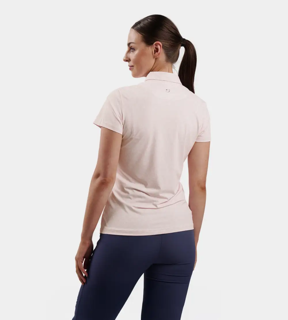 LADIES PETAL POLO - BLUSH - Image 3