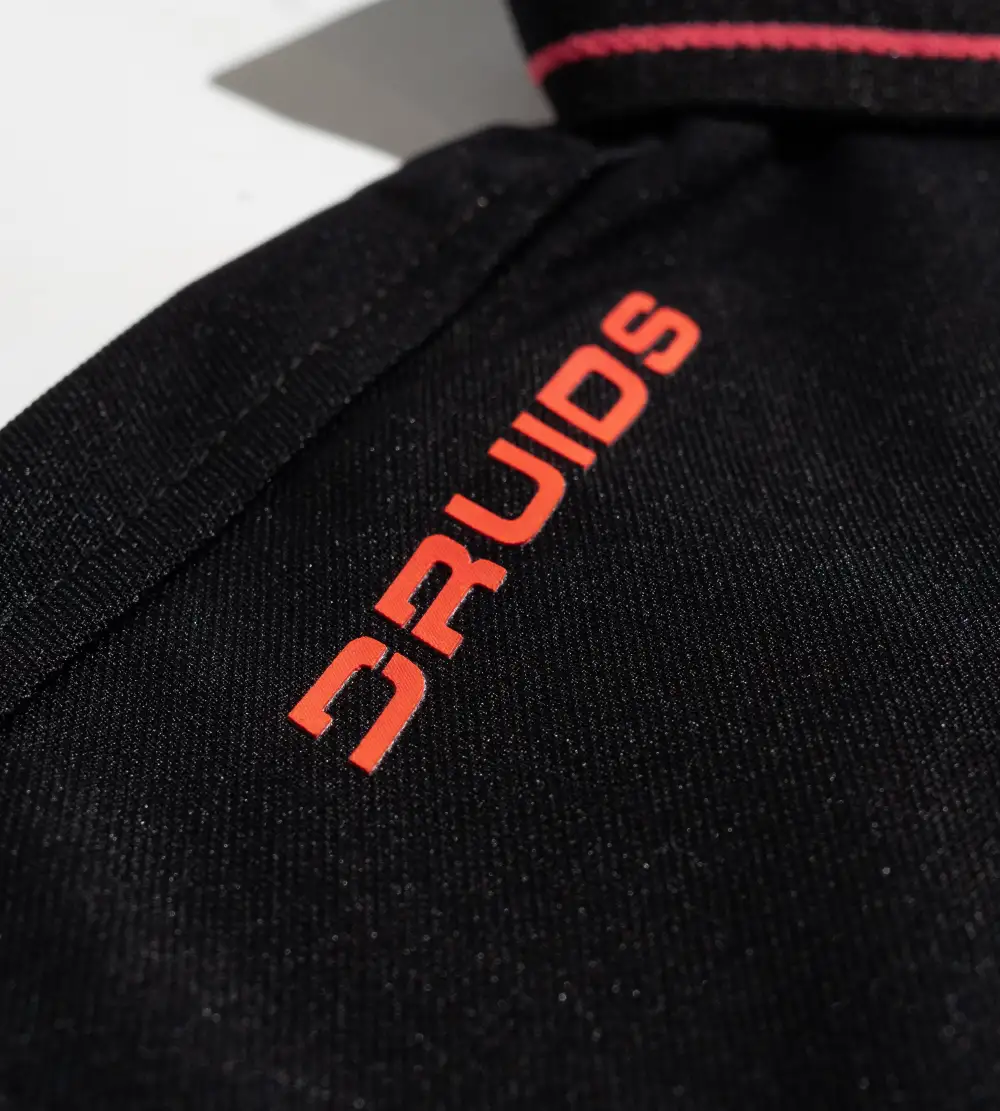 LEADER LONG SLEEVE POLO - BLACK/PINK - Image 5