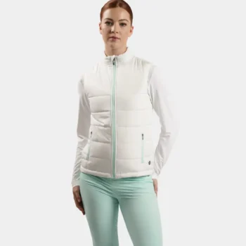 LADIES GRACIE GILET - WHITE