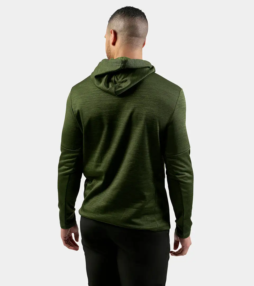 MENS ULTRA FIT HOODIE - KHAKI FLEK - Image 3