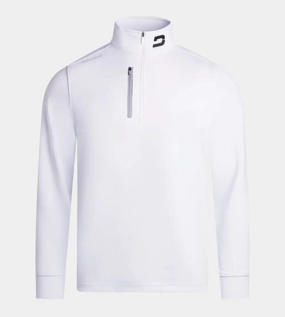 MEN'S ULTRA BLEND GOLF MIDLAYER 1/4 ZIP - WHITE